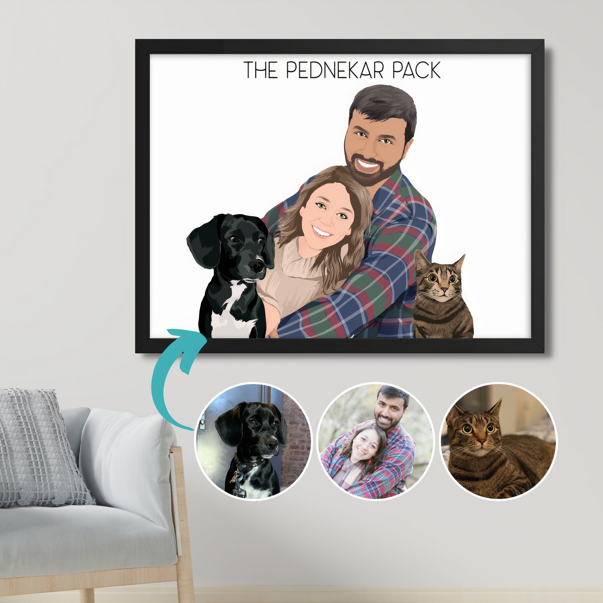 Custom Portaits: Individual, Family, Friends, Couples and good Pets