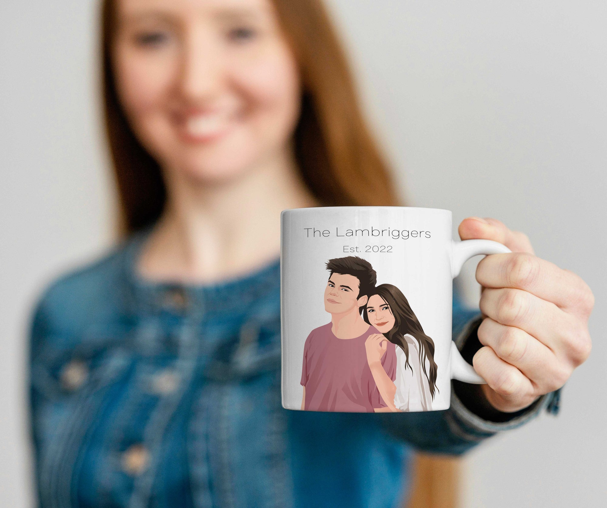 Double-Sided Coffee Mug - Paw Prints - Furesque